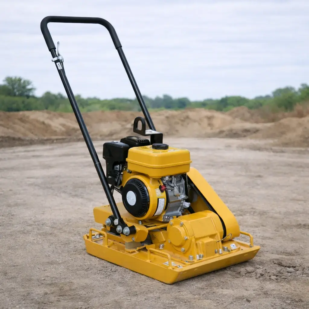 Plate compactor for soil and base preparation
